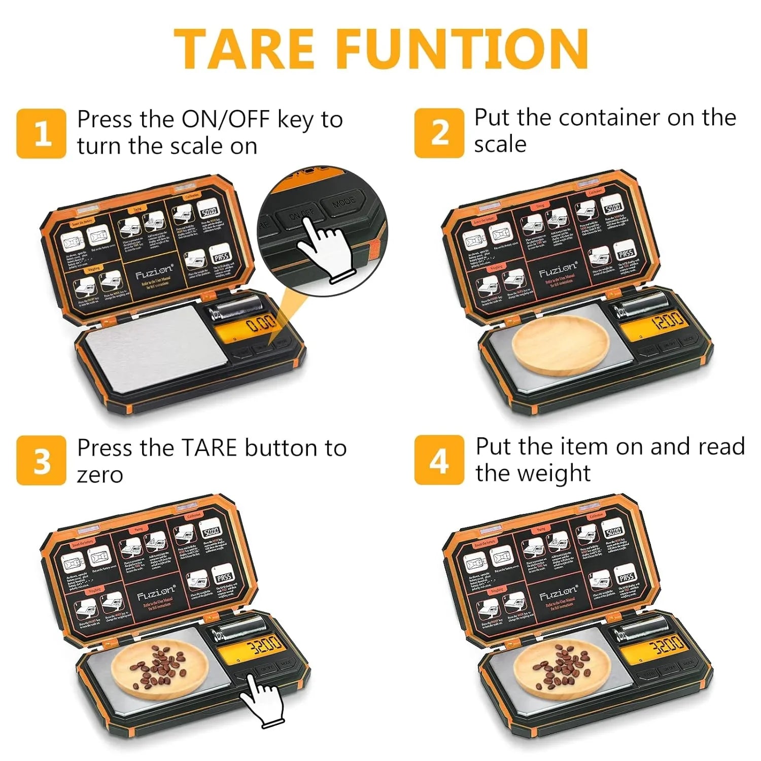 Cantar digital de precizie, Fuzion TU-X, 200g / 0.01g, 6 unitati, de bijuterii